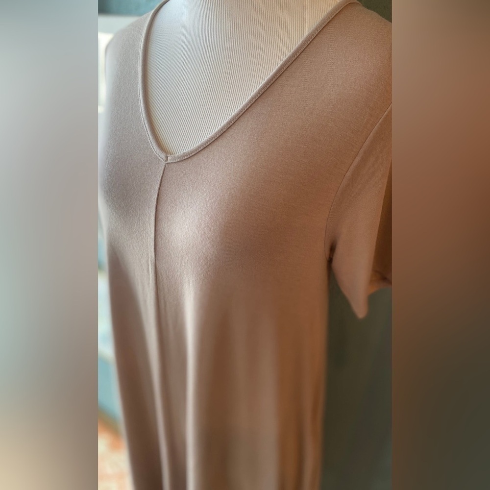 Zenana Taupe Maxi Dress - Picture 9 of 9